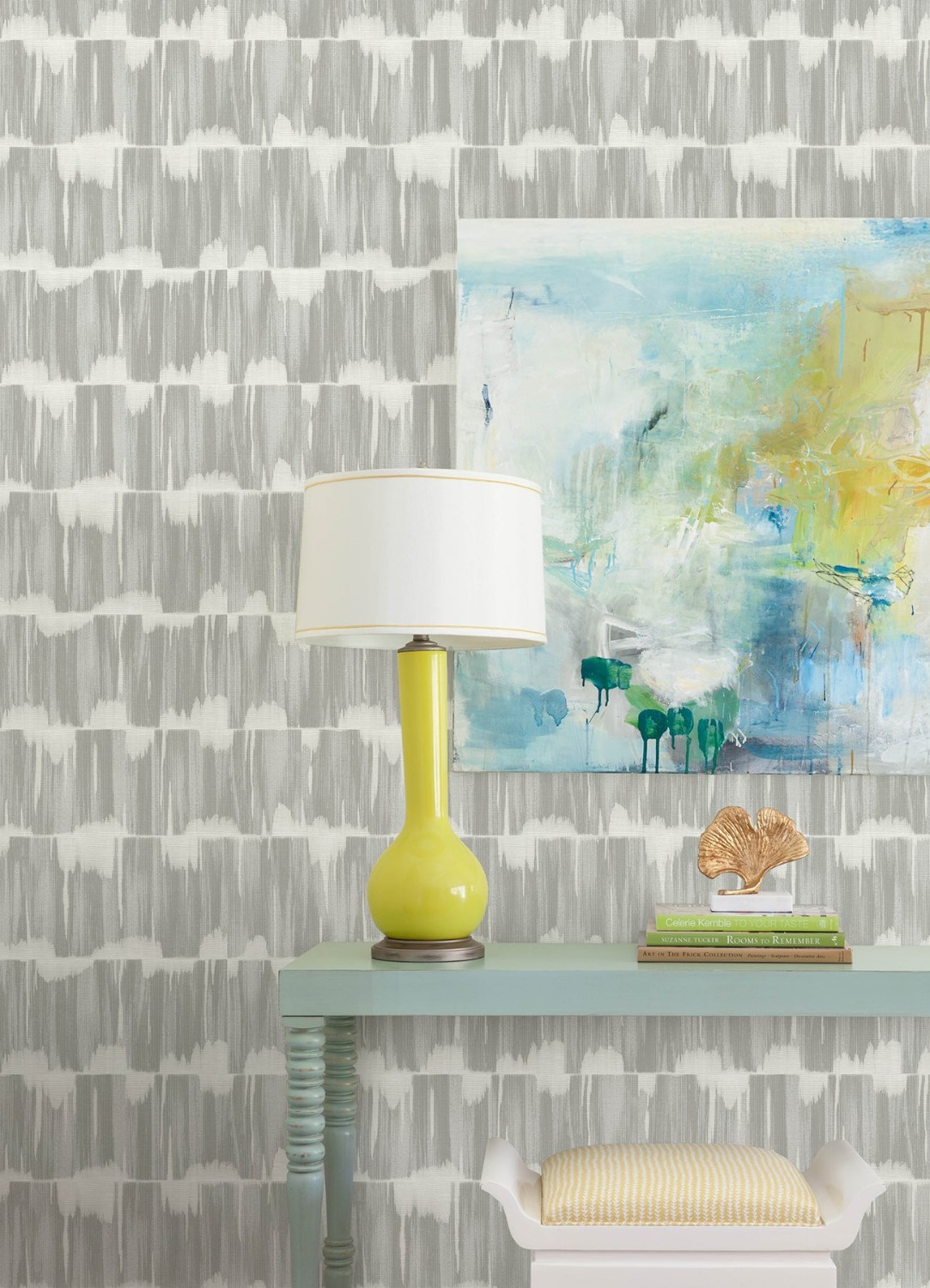 Serendipity Sterling Shibori Wallpaper