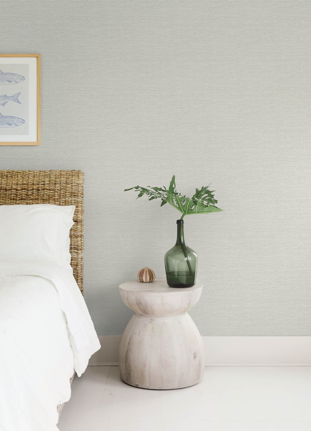Malin Dove Faux Grasscloth Wallpaper