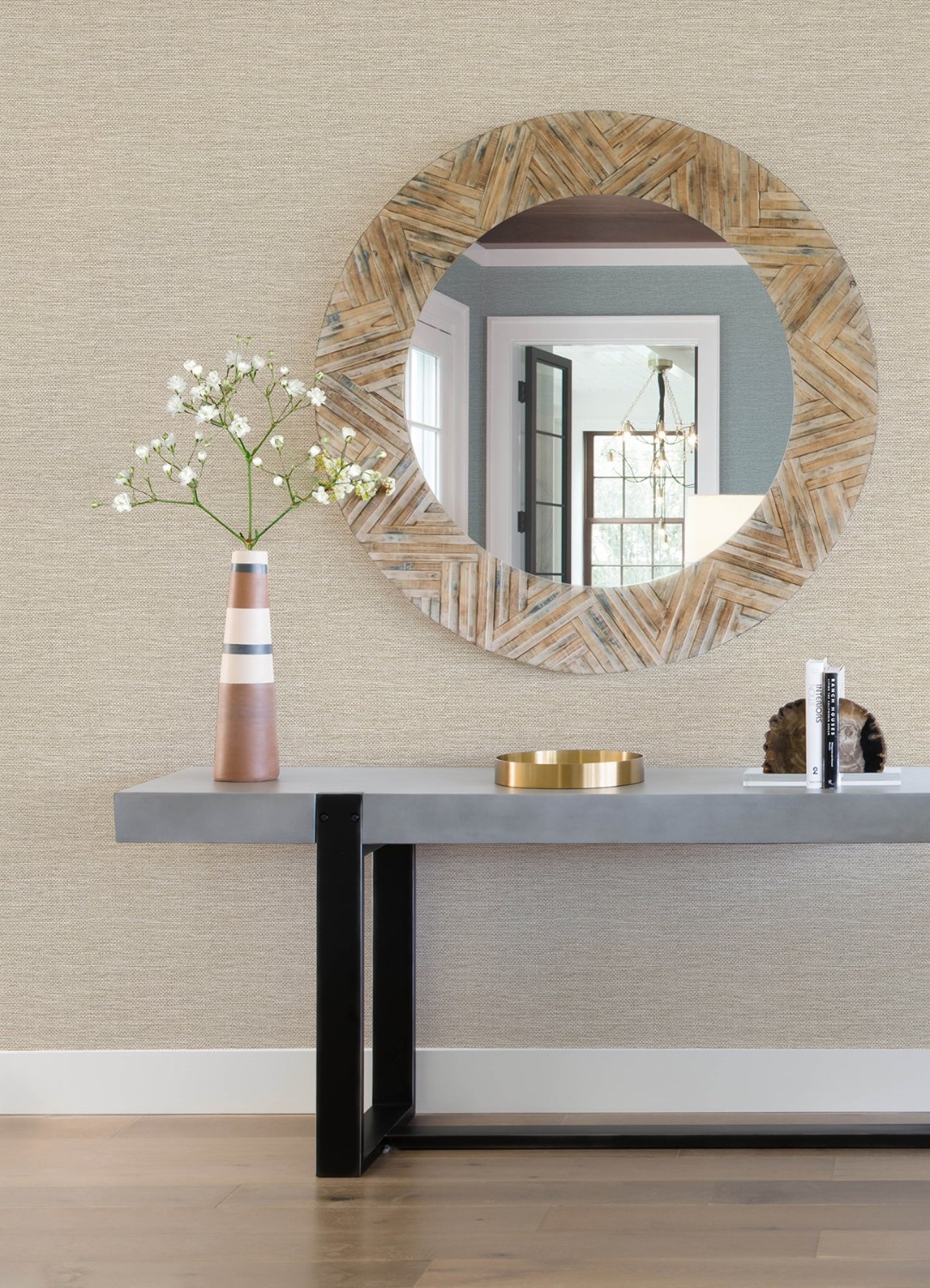 Malin Wheat Faux Grasscloth Wallpaper