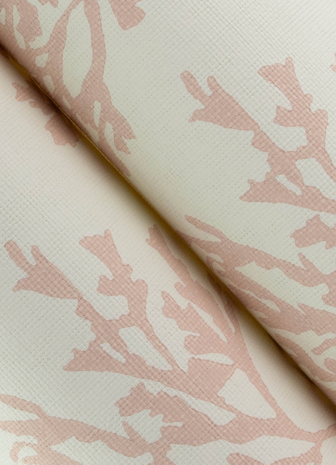 Tortuga Pink Coral Weave Wallpaper
