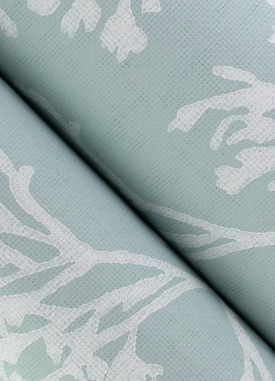 Tortuga Sky Blue Coral Weave Wallpaper