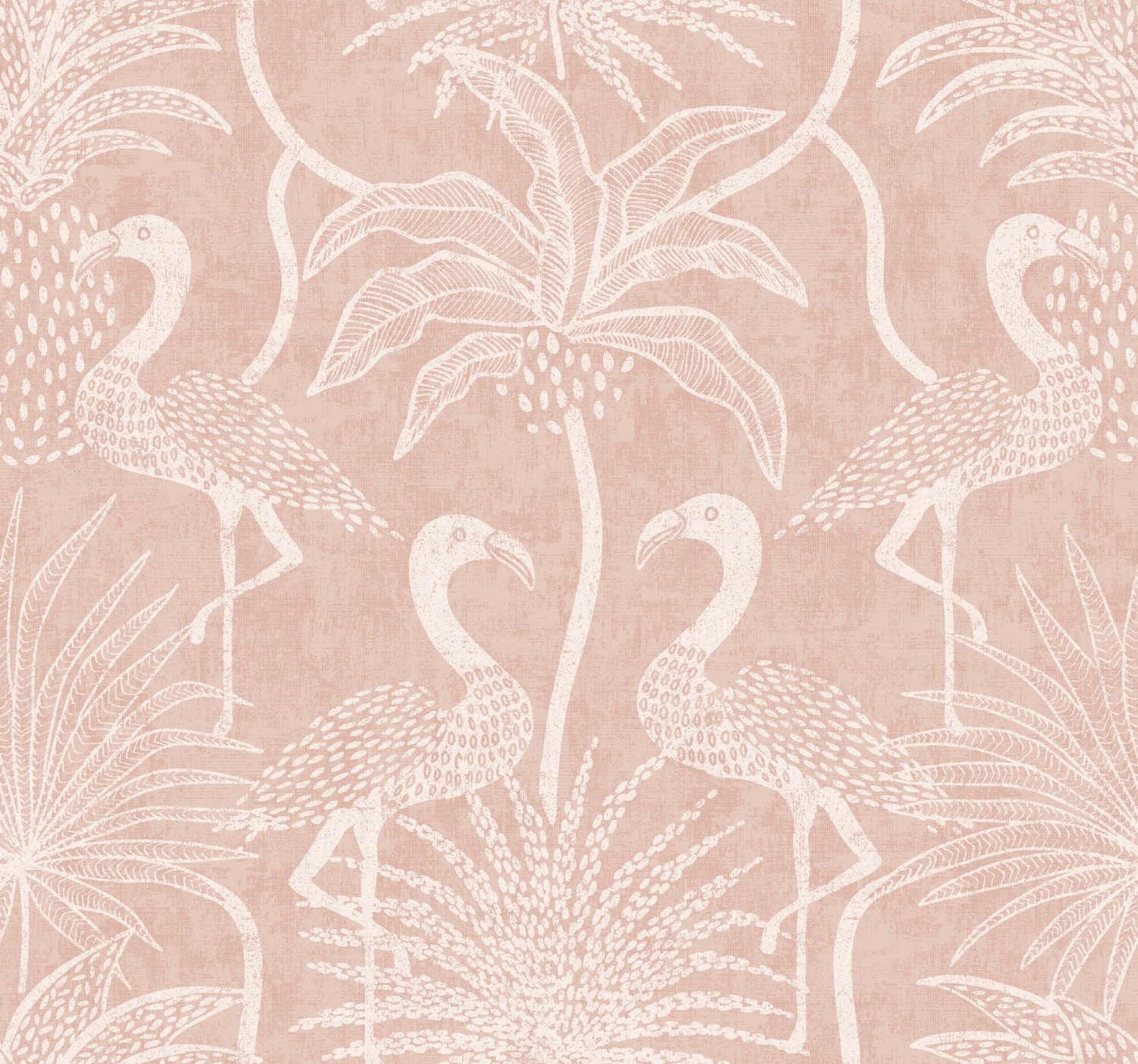 Biscayne Coral Flamingo Beach Wallpaper