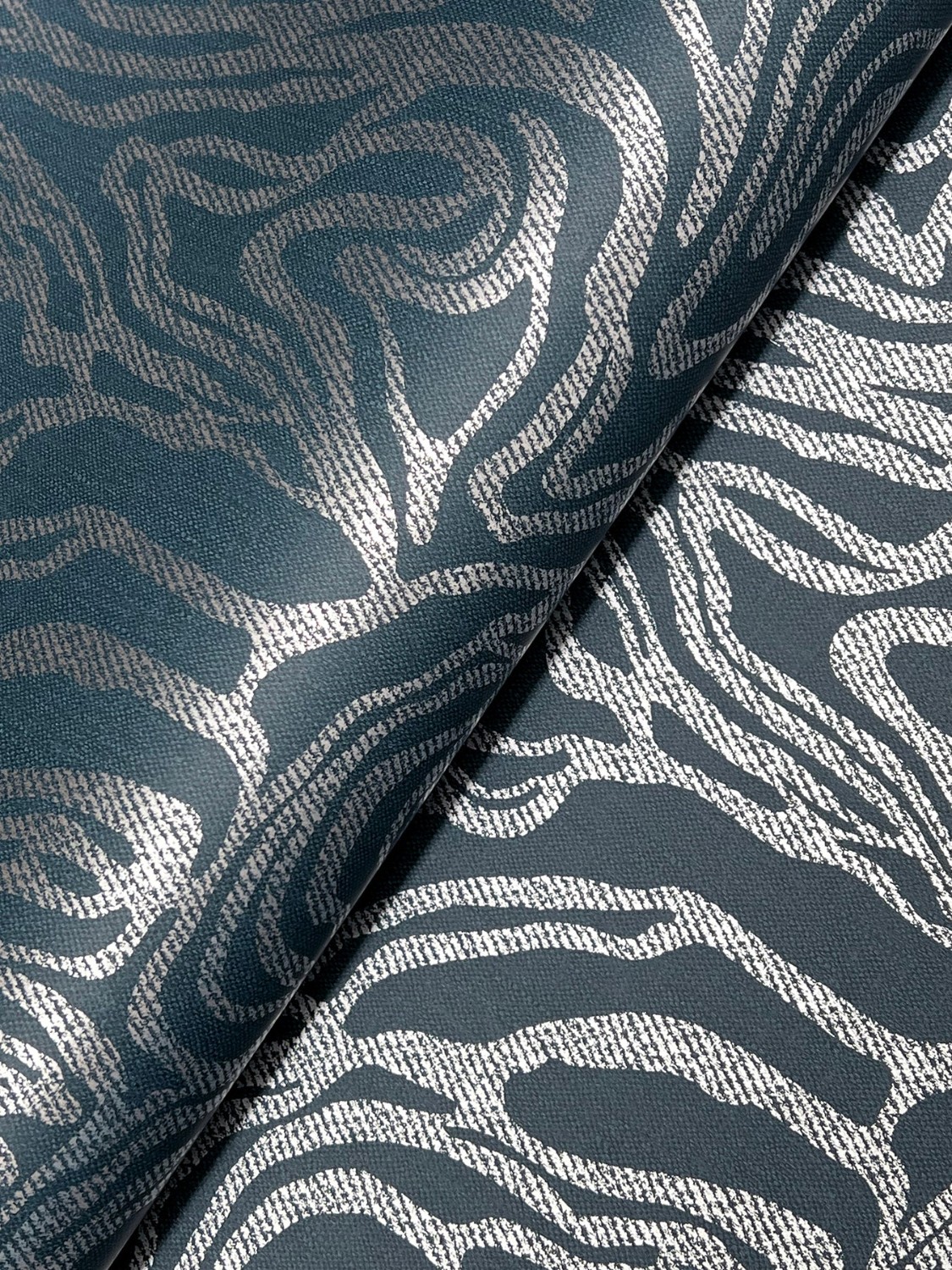 Massar Teal Modern Marbled Wallpaper