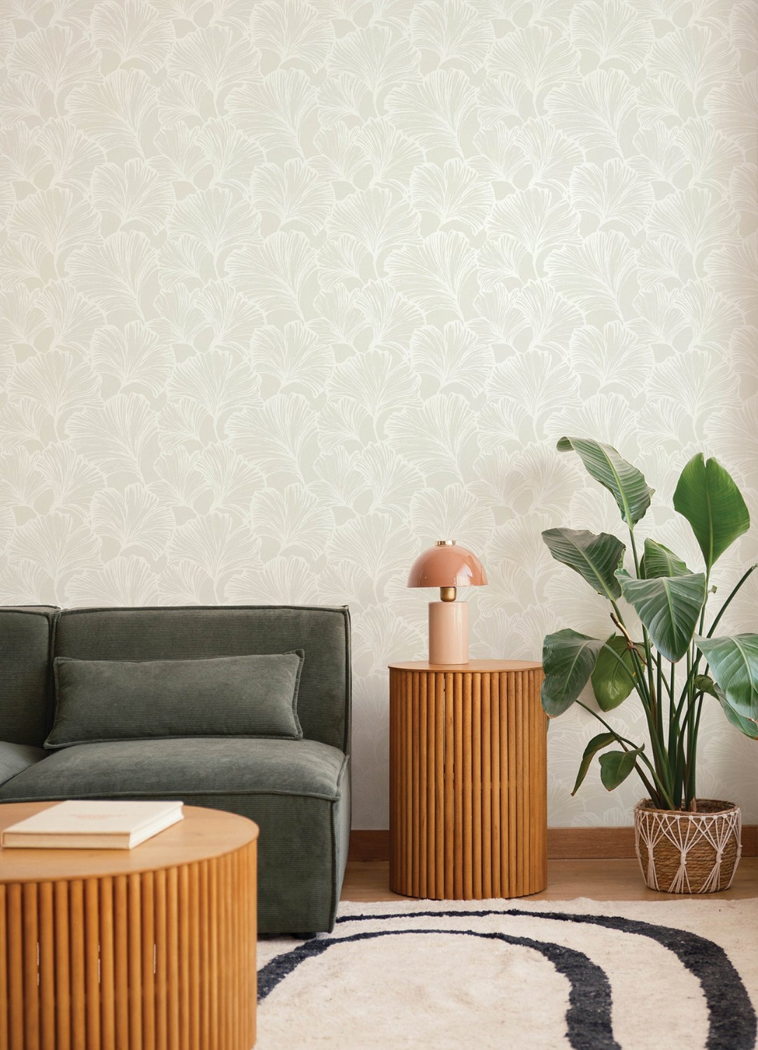 Kyoto Dove Ginkgo Leaf Wallpaper