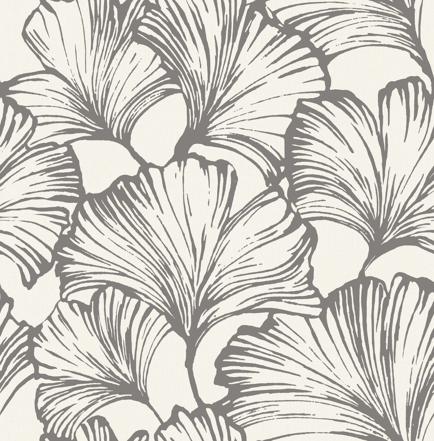Kyoto Charcoal Ginkgo Leaf Wallpaper