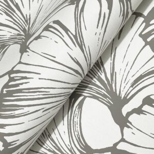 Kyoto Charcoal Ginkgo Leaf Wallpaper