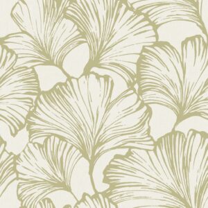 Kyoto Moss Ginkgo Leaf Wallpaper