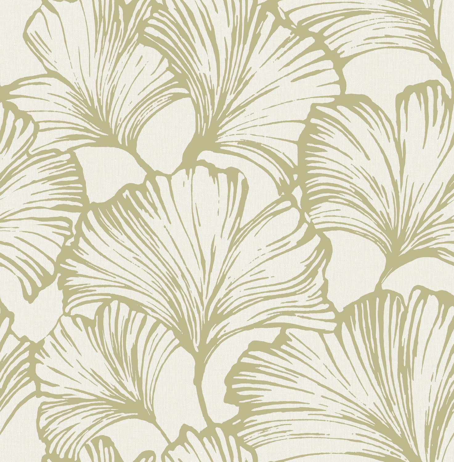 Kyoto Moss Ginkgo Leaf Wallpaper