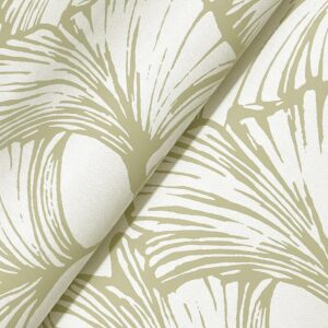 Kyoto Moss Ginkgo Leaf Wallpaper