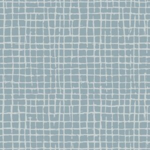 Albin Sky Blue Gridline Wallpaper