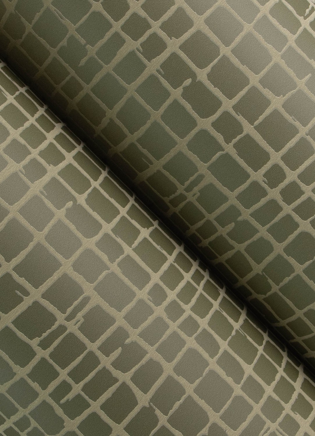 Albin Moss Gridline Wallpaper