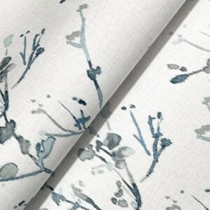 Silverling Blue Budding Branches Wallpaper