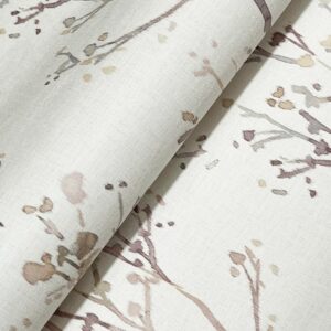 Silverling Lavender Budding Branches Wallpaper