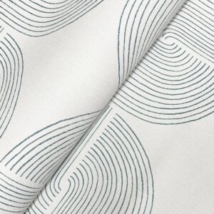 Savoye Dark Blue Spiral Arches Wallpaper