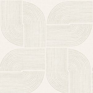 Savoye Brown Spiral Arches Wallpaper