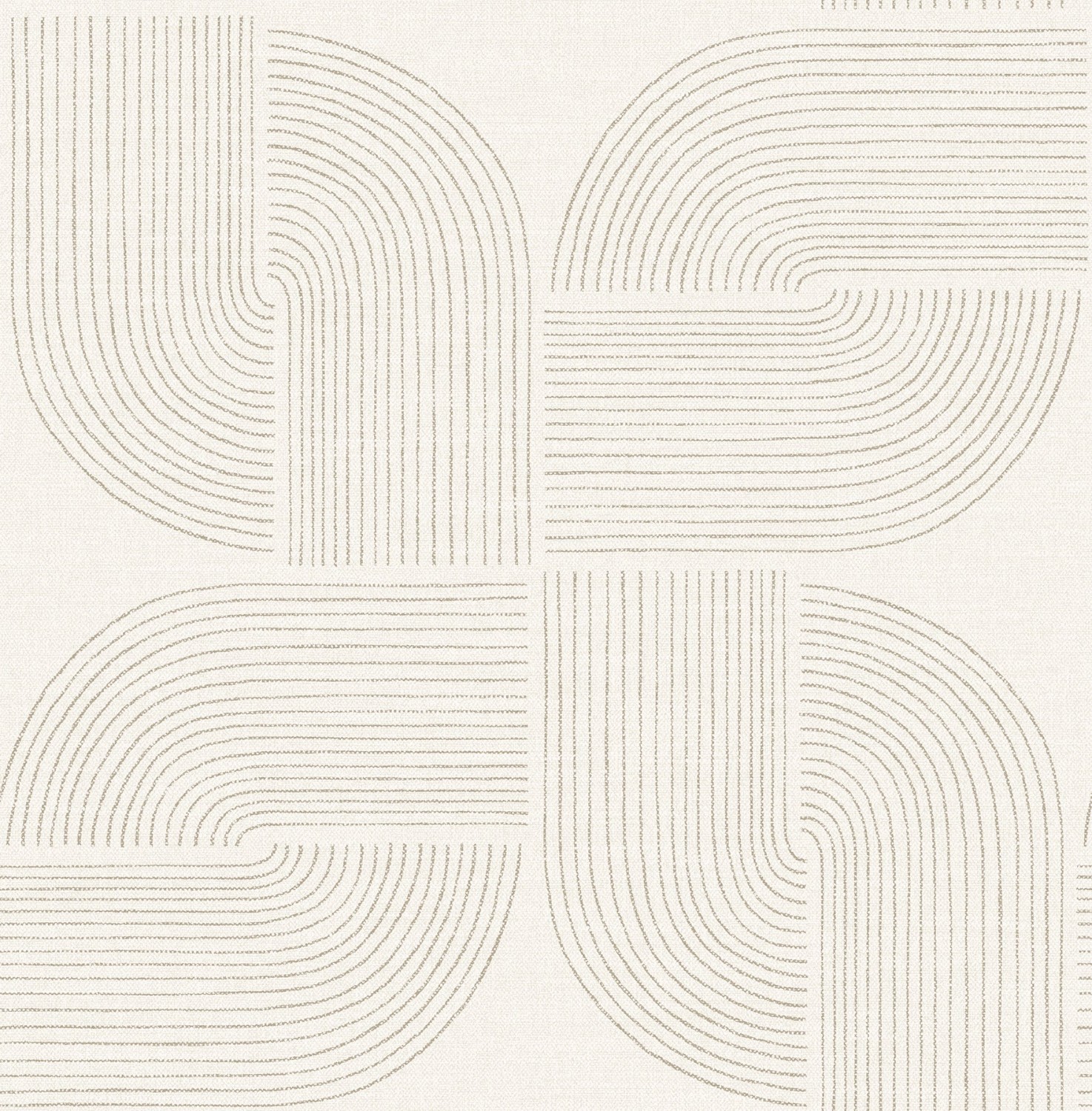 Savoye Brown Spiral Arches Wallpaper