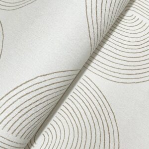 Savoye Brown Spiral Arches Wallpaper