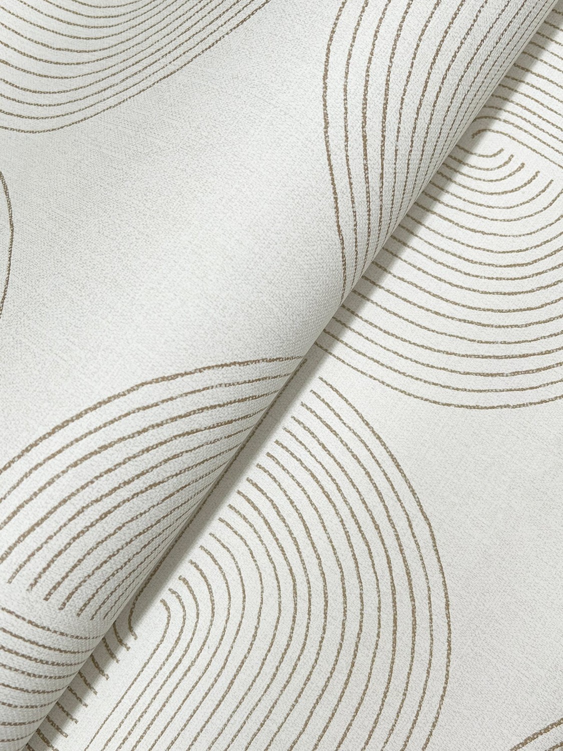 Savoye Brown Spiral Arches Wallpaper