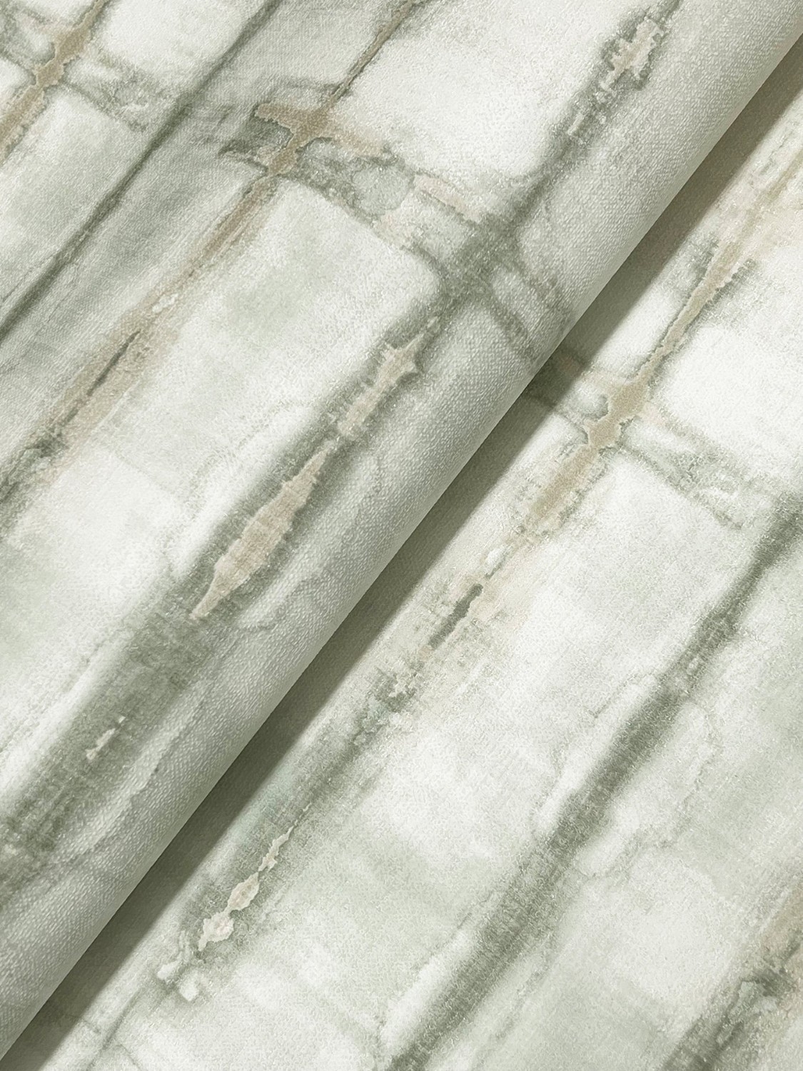 Modulus Seafoam Geometric Stripe Wallpaper