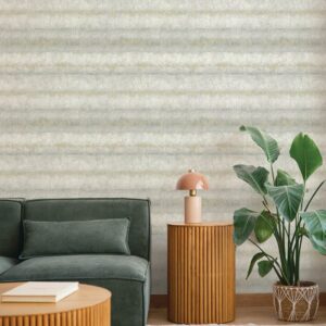 Morningtide Grey Textured Stripe Wallpaper