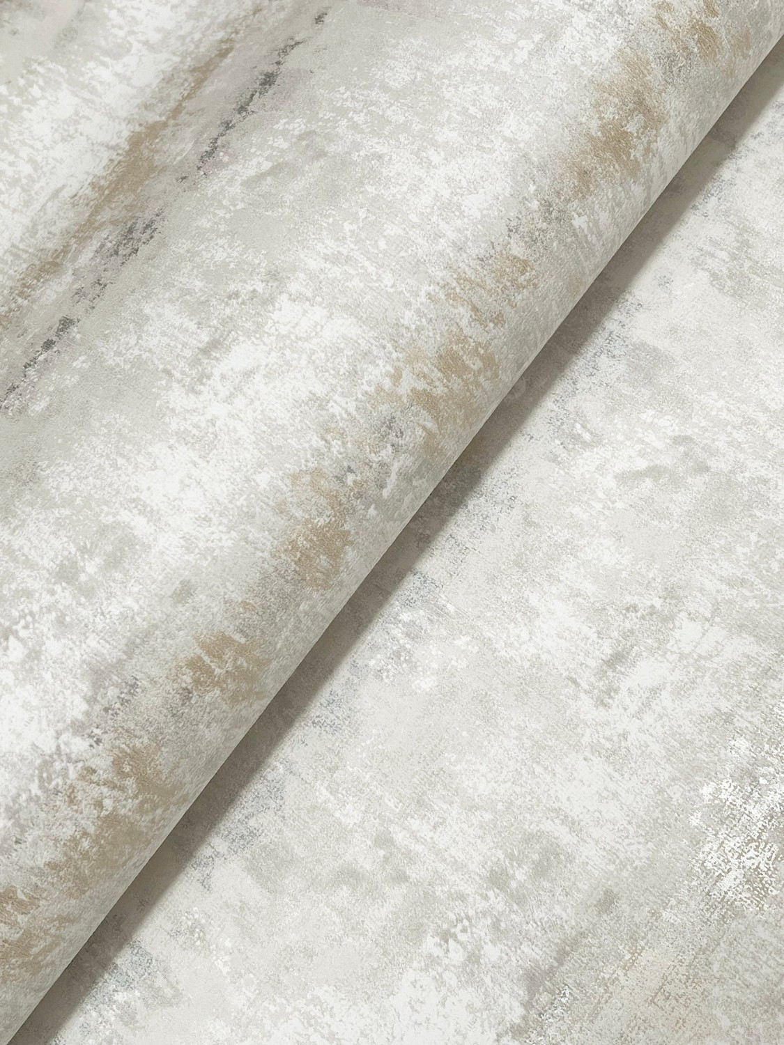 Morningtide Grey Textured Stripe Wallpaper