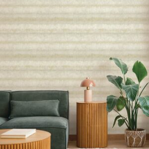 Morningtide Neutral Textured Stripe Wallpaper