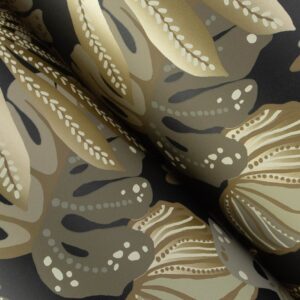 Alocasia Neutral Tropical Foliage Wallpaper