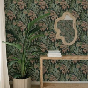 Alocasia Multicolor Tropical Foliage Wallpaper