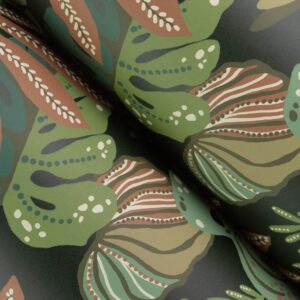 Alocasia Multicolor Tropical Foliage Wallpaper