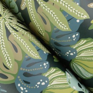 Alocasia Green Tropical Foliage Wallpaper