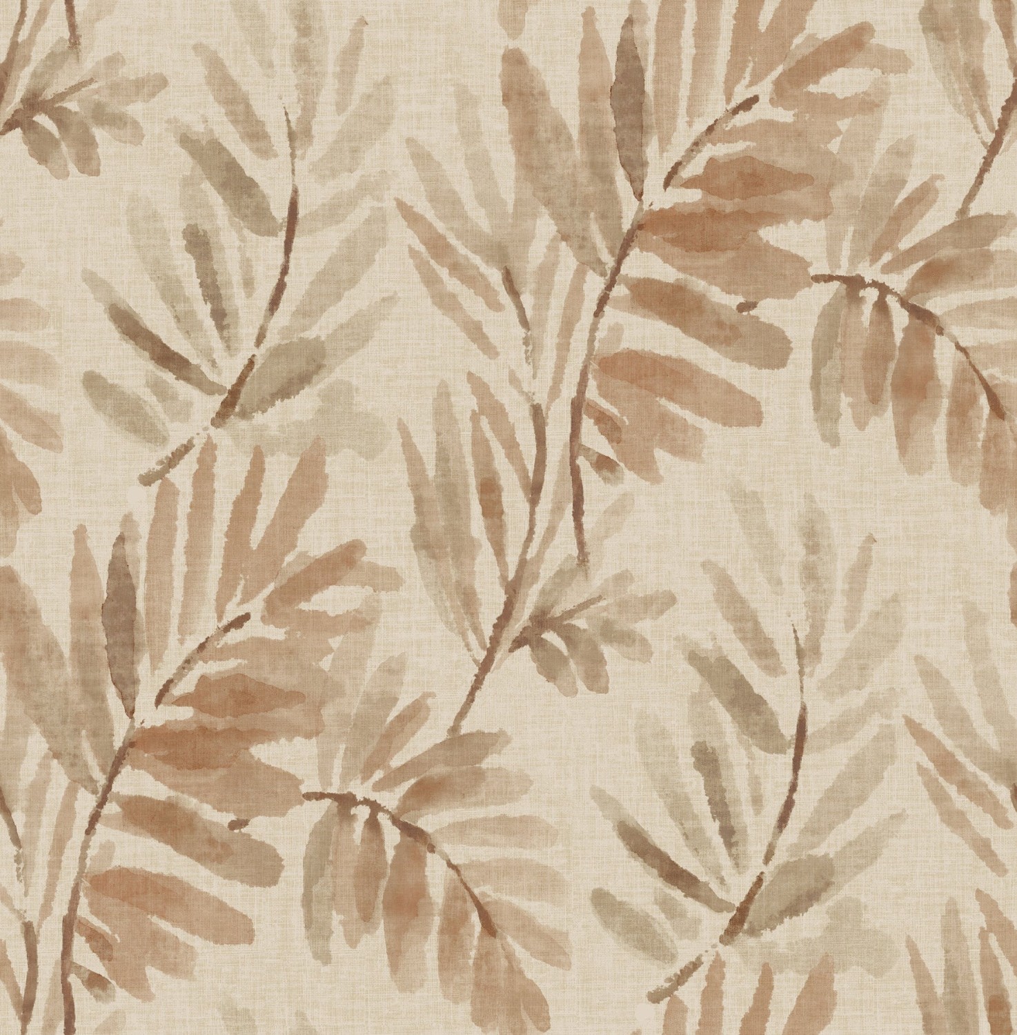 Serenade Blush Ferns Wallpaper