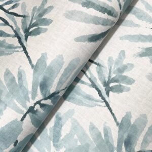 Serenade Blue Ferns Wallpaper