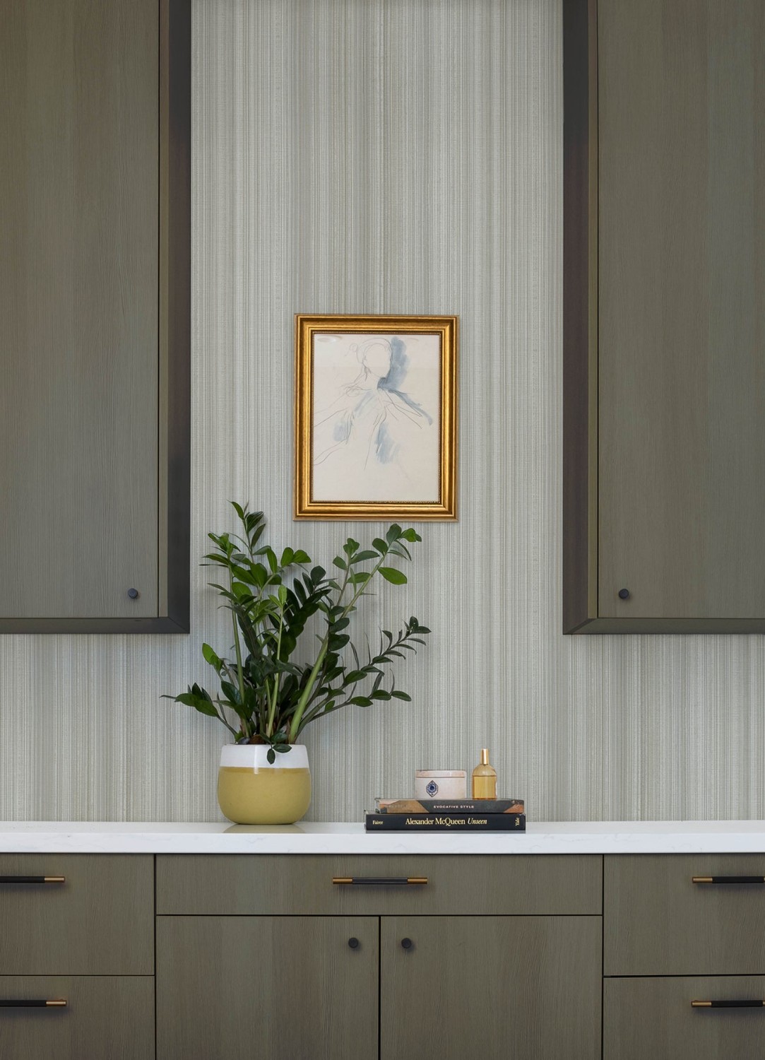 Elan Grey Ombre Stripe Wallpaper