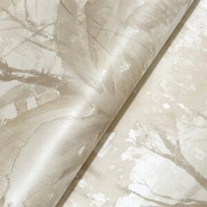 Mistwood Beige Forest Wallpaper