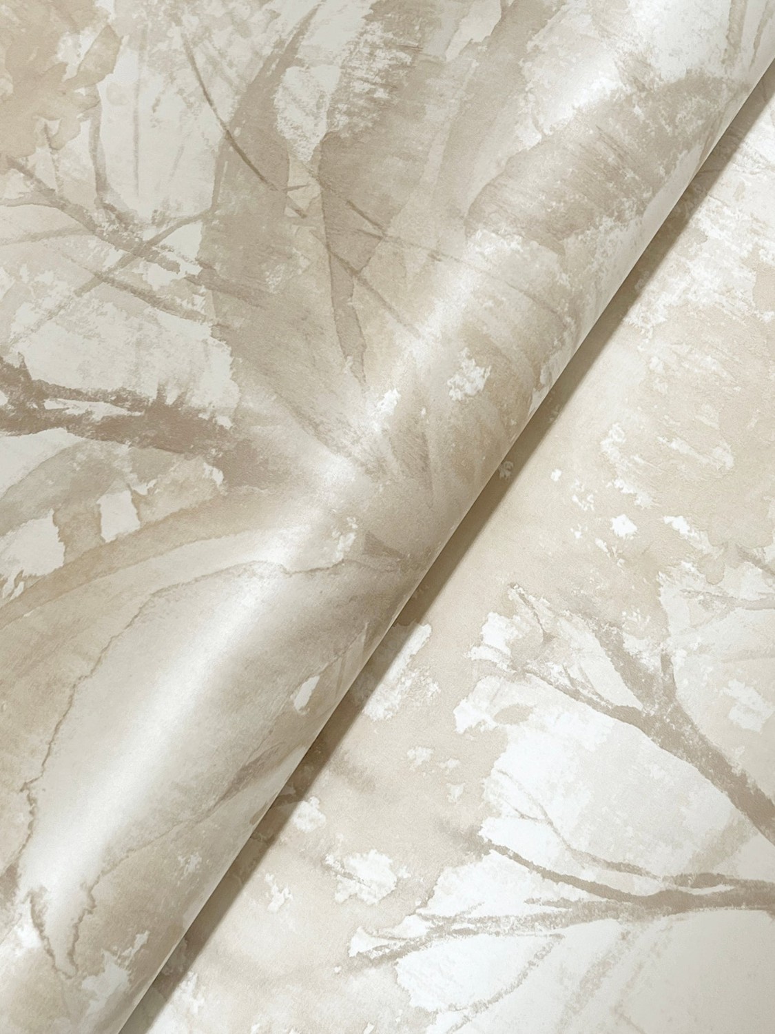 Mistwood Beige Forest Wallpaper