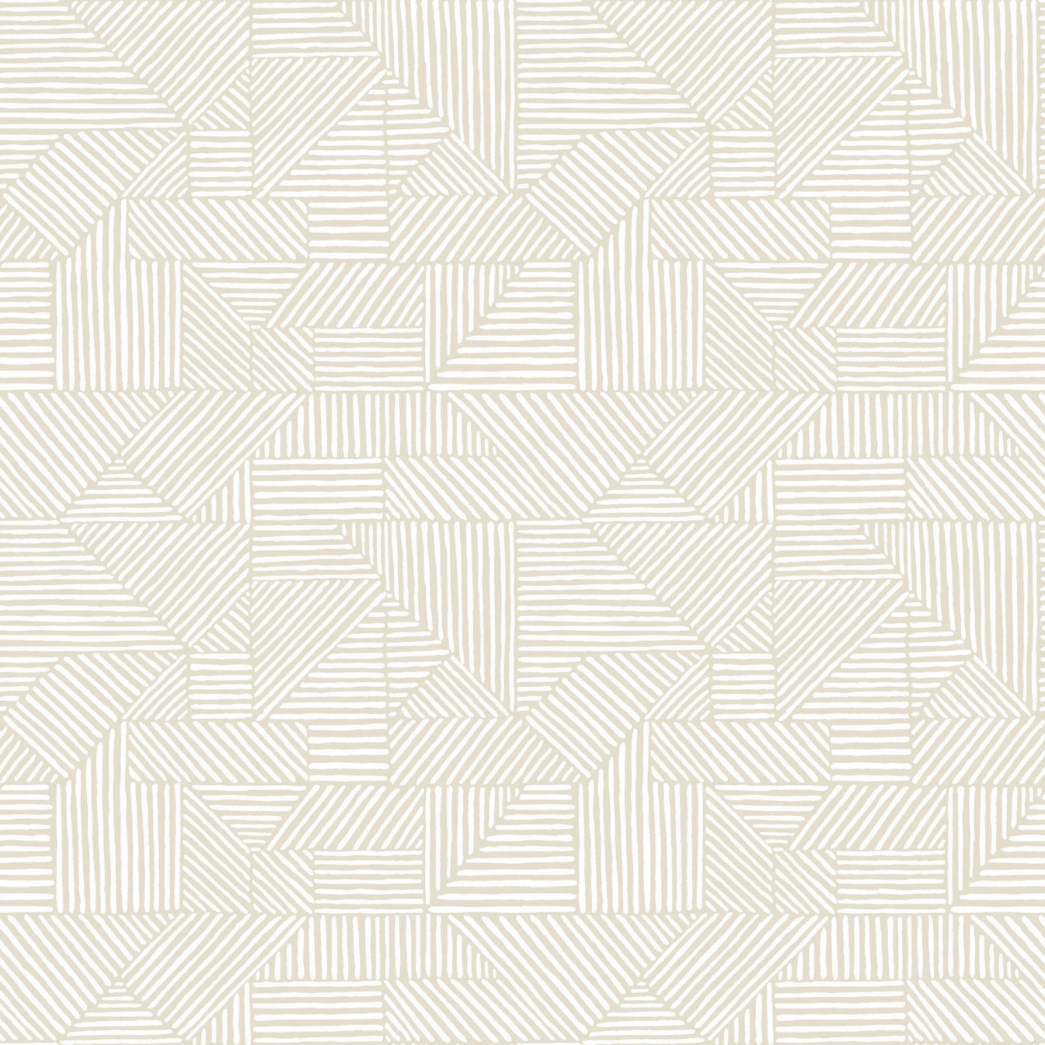 Crescendo Silver Block Geometric Wallpaper