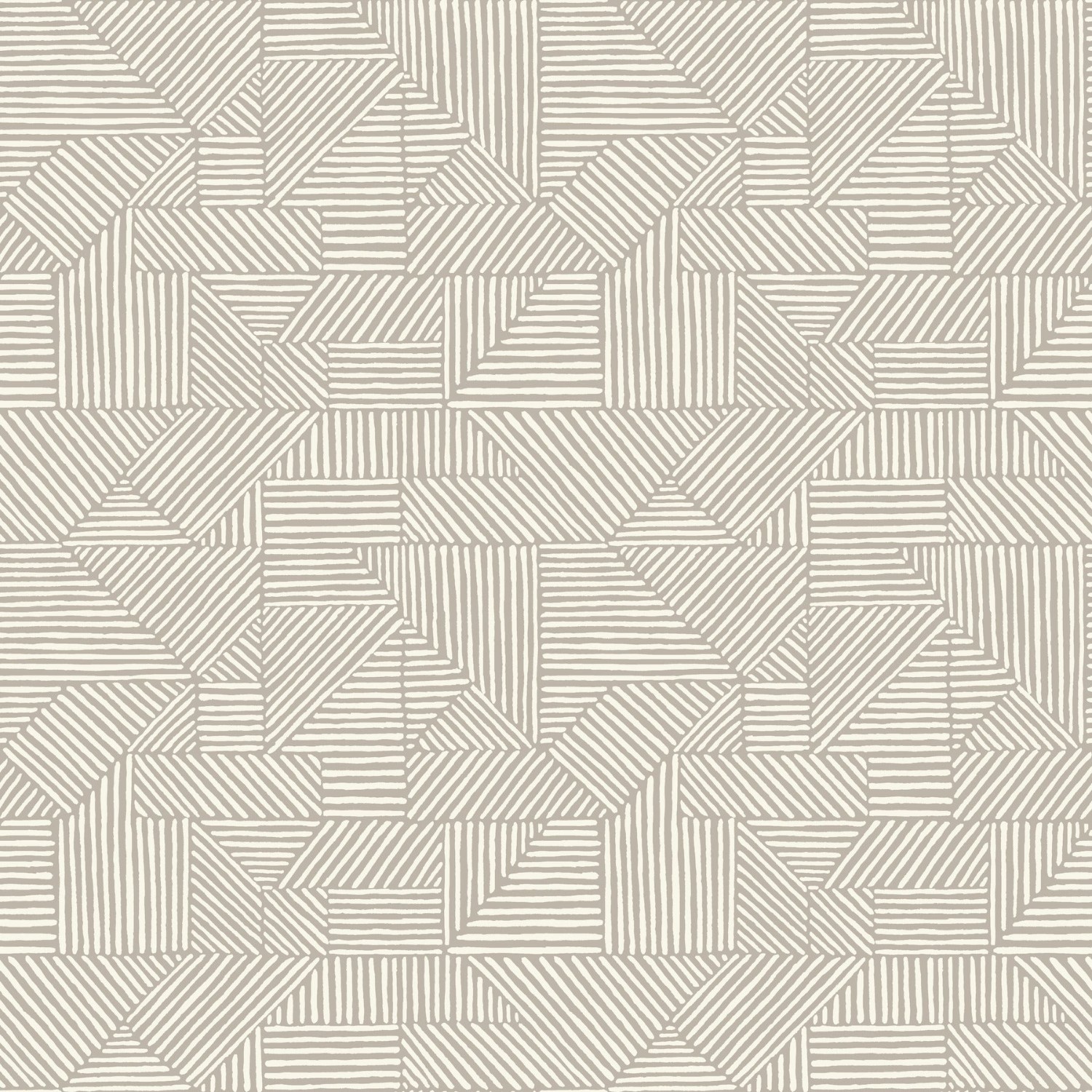 Crescendo Light Grey Block Geometric Wallpaper