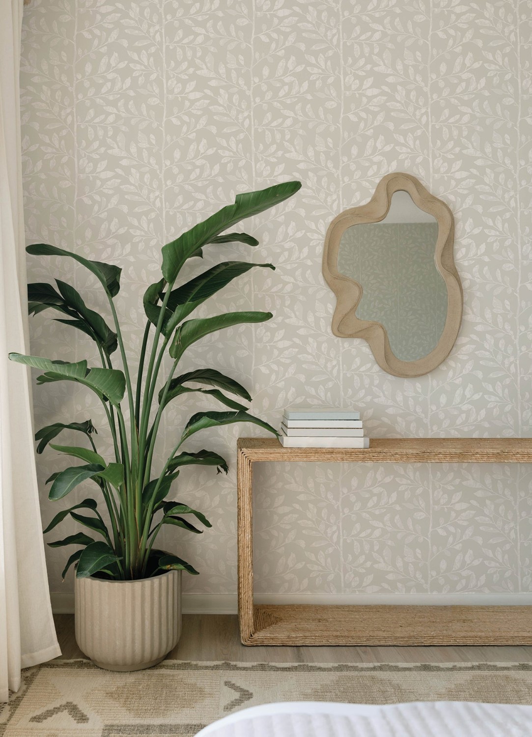 Sagecrest Light Grey Sapling Wallpaper