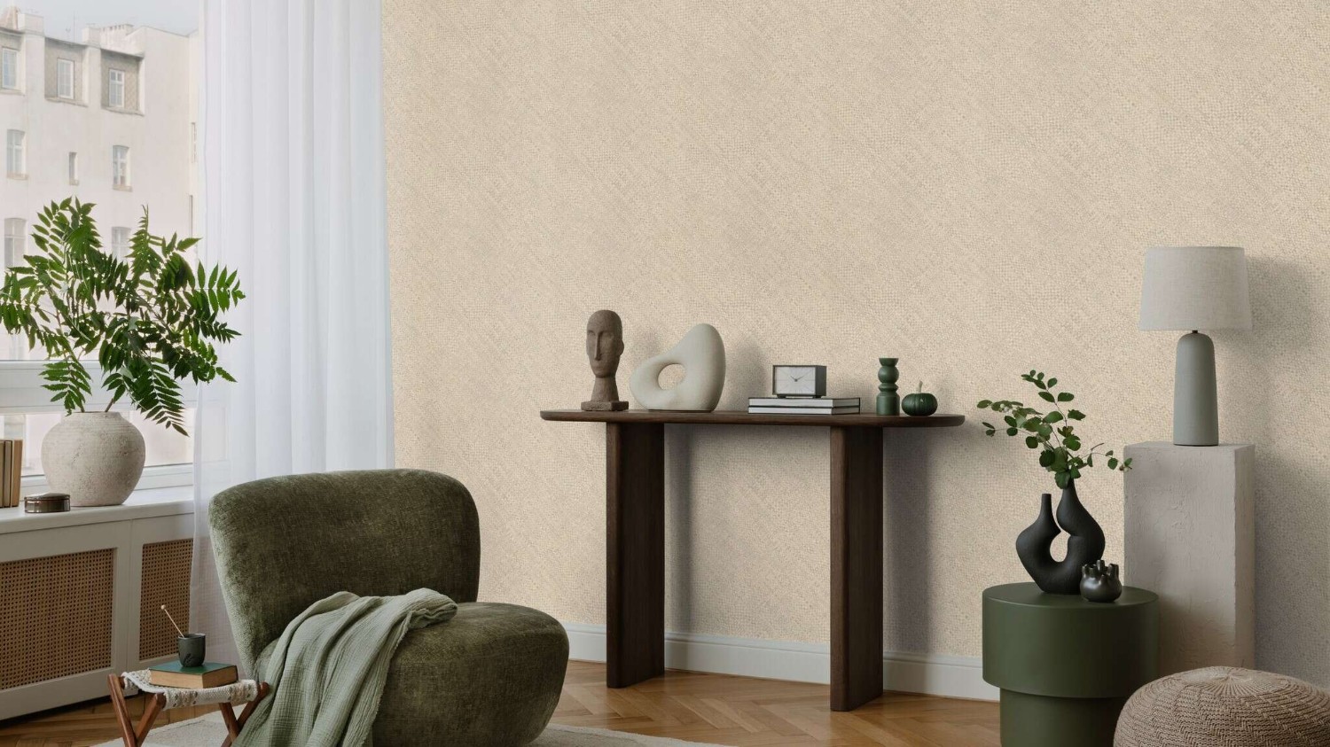 Farm Living Raffia Beige 709445