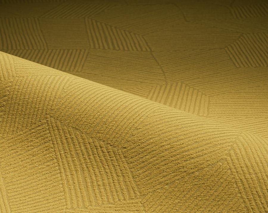 Folds of olive-gold Designtex Ridge Crypton