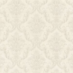 Golden Hour Damask White 941234