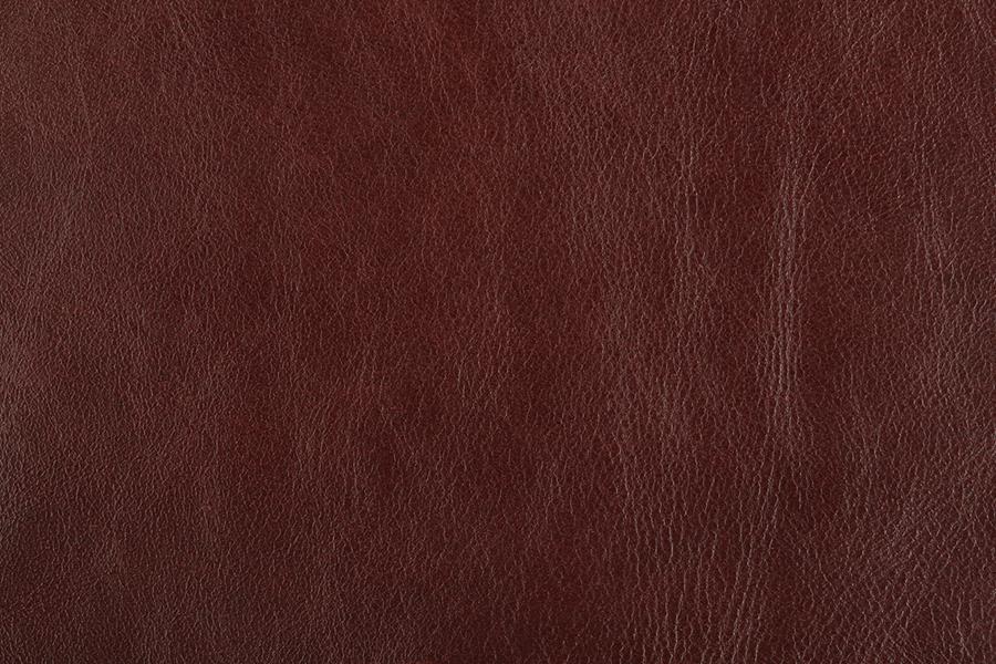 Britannia leather swatch, Burnt Umber