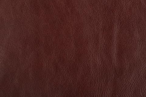Britannia leather swatch, Burnt Umber