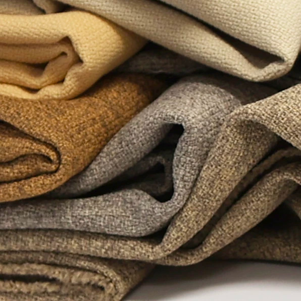 Folded Step Melange fabrics in neutral tones